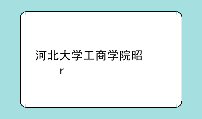 河北大学工商学院是几本