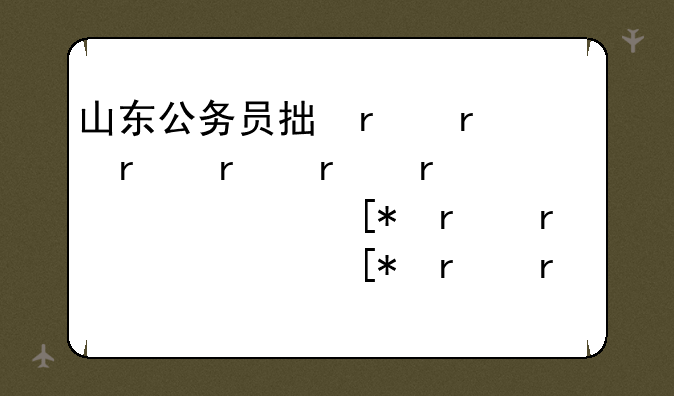 山东公务员招考—山东公务员招考比例